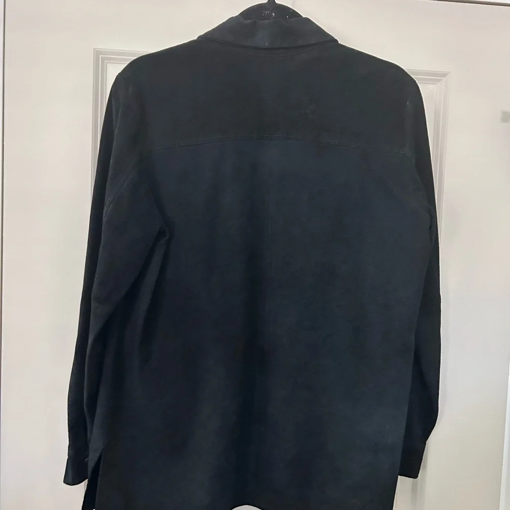 Leather Shirt Jacket